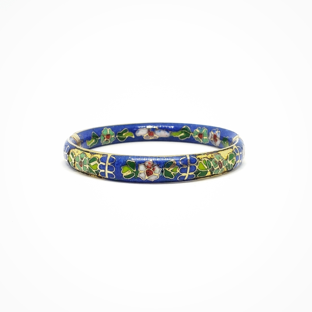 Vintage Cloisonn Champleve Bangle Bracelet 19$